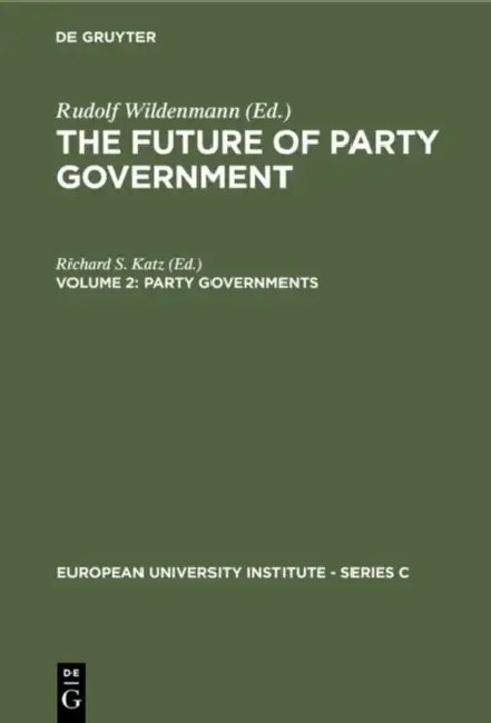 Party Governments (English, Richard S. Katz) - Image 1 - BookBajar