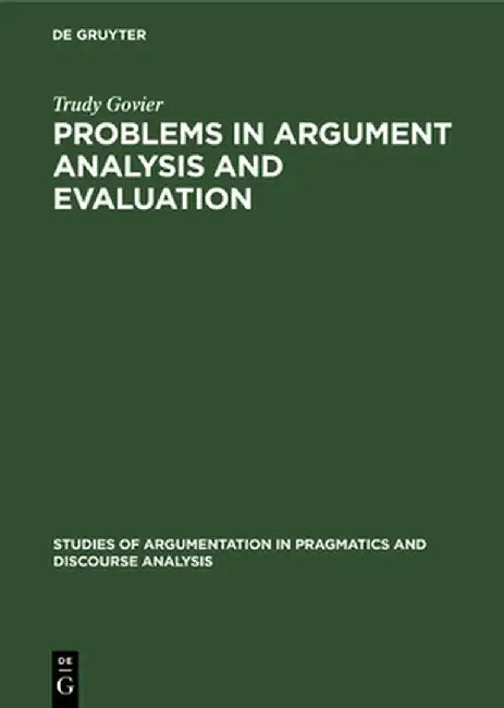 Buy Problems in Argument Analysis and Evaluation (English, Trudy Govier) Online at Best Price - BookBajar