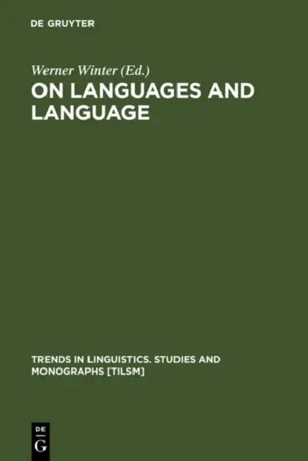 Buy On Languages and Language (English, Werner Winter) Online at Best Price - BookBajar