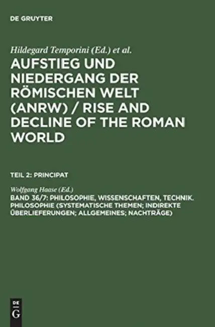 Buy Philosophie, Wissenschaften, Technik. Philosophie (Systematische Themen; Indirekte Uberlieferungen; (English, Wolfgang Haase) Online at Best Price - BookBajar