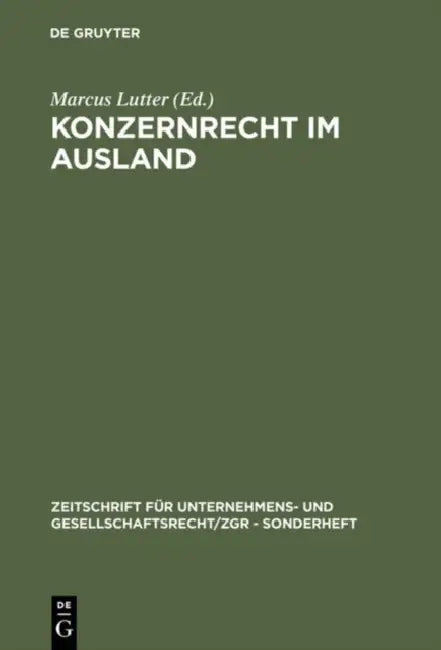 Buy Konzernrecht im Ausland (English, Marcus Lutter) Online at Best Price - BookBajar