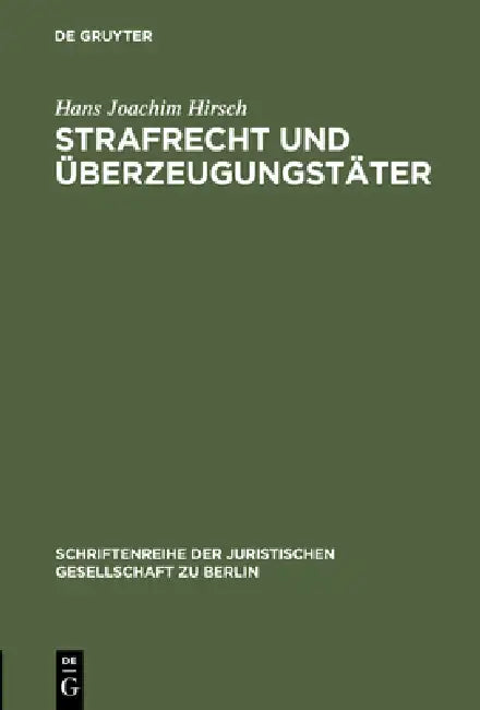 Buy Strafrecht und Überzeugungstäter (English, Hans Joachim Hirsch) Online at Best Price - BookBajar