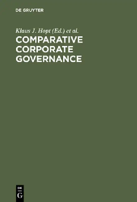 Comparative Corporate Governance (English, Klaus J. Hopt | Eddy Wymeersch) - Image 1 - BookBajar