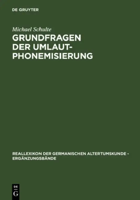 Buy Grundfragen Der Umlautphonemisierung (English, Michael Schulte) Online at Best Price - BookBajar