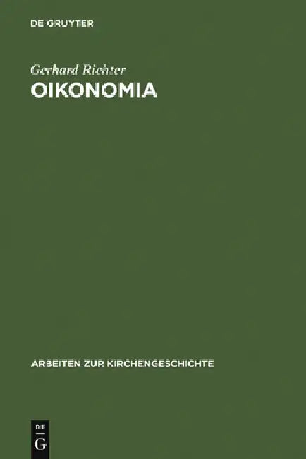 Oikonomia (English, Gerhard Richter) - Image 1 - BookBajar