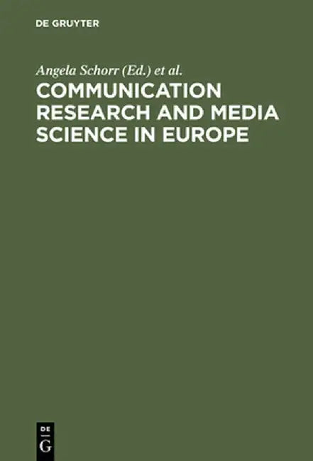 Buy Communication Research and Media Science in Europe (English, Angela Schorr) Online at Best Price - BookBajar