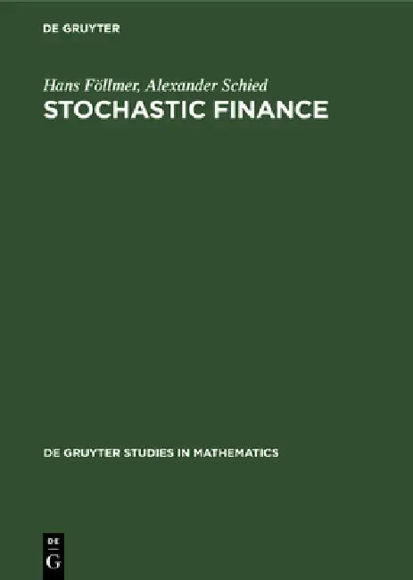 Buy Stochastic Finance (English, Hans Föllmer | Alexander Schied) Online at Best Price - BookBajar