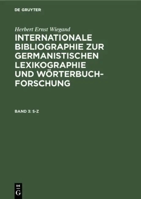 Buy S-Z (English, Herbert Ernst Wiegand) Online at Best Price - BookBajar