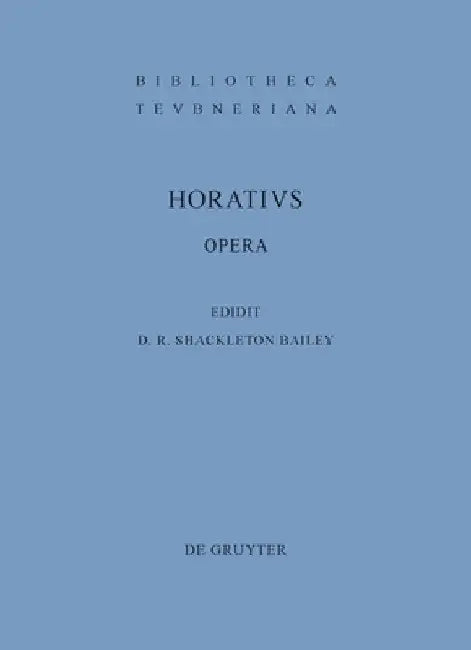 Buy Opera (English, Quintus Horatius Flaccus | David R. Shackleton Bailey) Online at Best Price - BookBajar