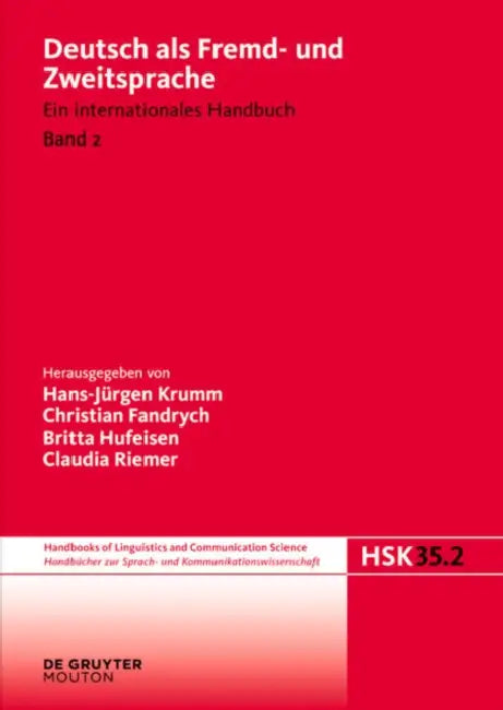 Buy Deutsch ALS Fremd- Und Zweitsprache. 2. Halbband (English, Hans-Jurgen Krumm | Christian Fandrych | Britta Hufeisen) Online at Best Price - BookBajar