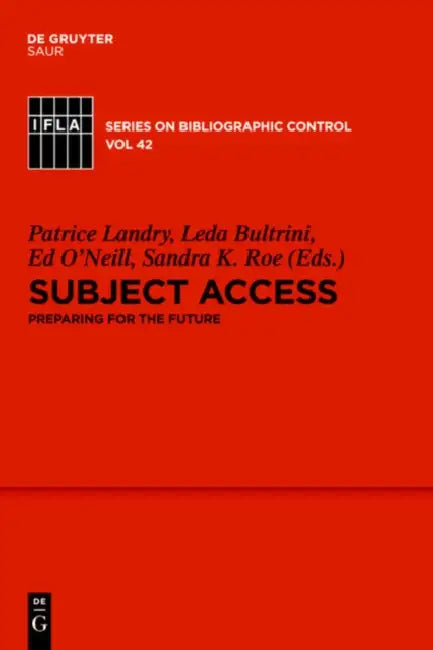 Buy Subject Access (English, Patrice Landry | Leda Bultrini | Edward T. O'Neill) Online at Best Price - BookBajar