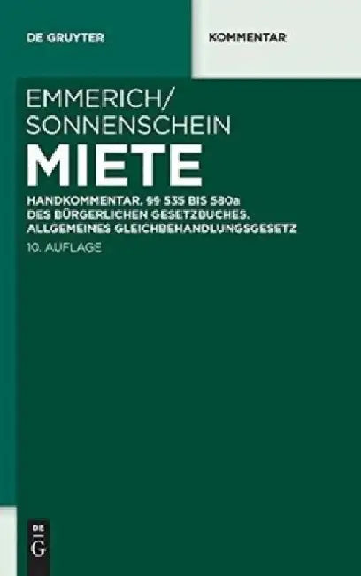 Buy Miete (English, Volker Emmerich) Online at Best Price - BookBajar
