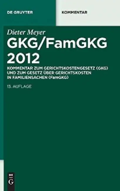 Buy Gkg/Famgkg 2012 (English, Dieter Meyer) Online at Best Price - BookBajar
