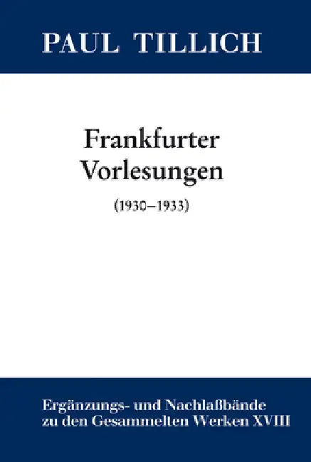 Buy Frankfurter Vorlesungen (English, Erdmann Sturm) Online at Best Price - BookBajar