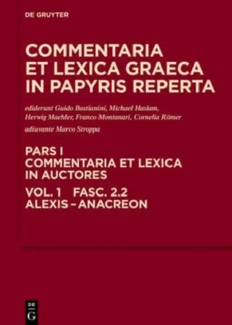 Alexis - Anacreon (English, Guido Bastianini | Michael Haslam | Herwig Maehler) - Image 1 - BookBajar