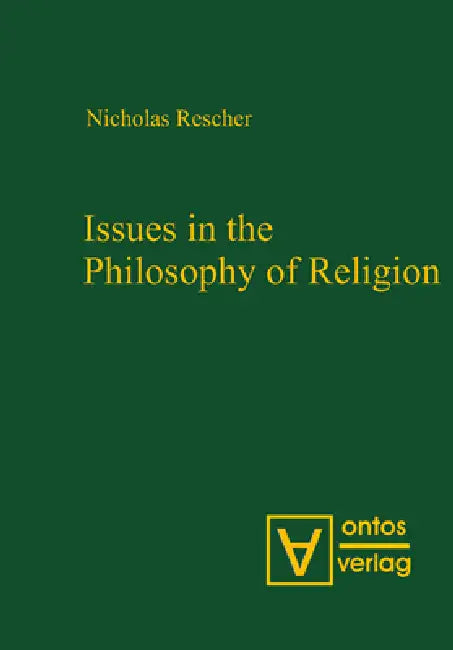 Issues in the Philosophy of Religion (English, Nicholas Rescher) - Image 1 - BookBajar