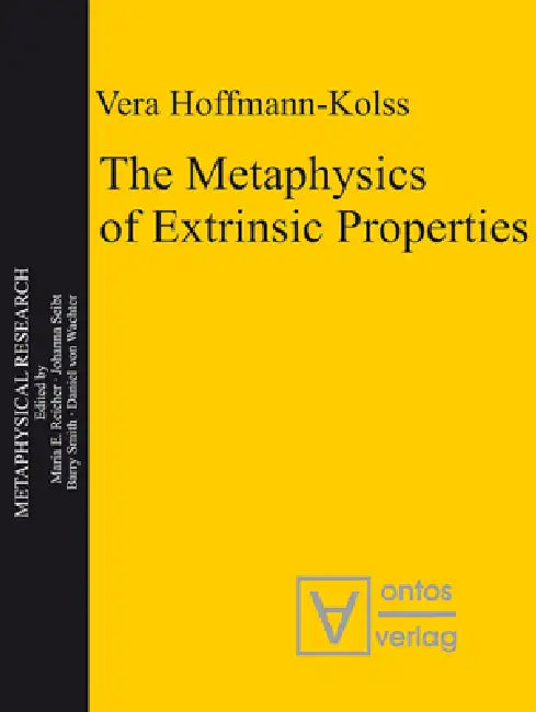 Buy The Metaphysics of Extrinsic Properties (English, Vera Hoffmann-Kolss) Online at Best Price - BookBajar