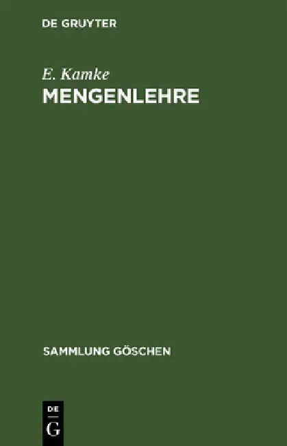 Mengenlehre (English, E. Kamke) - Image 1 - BookBajar