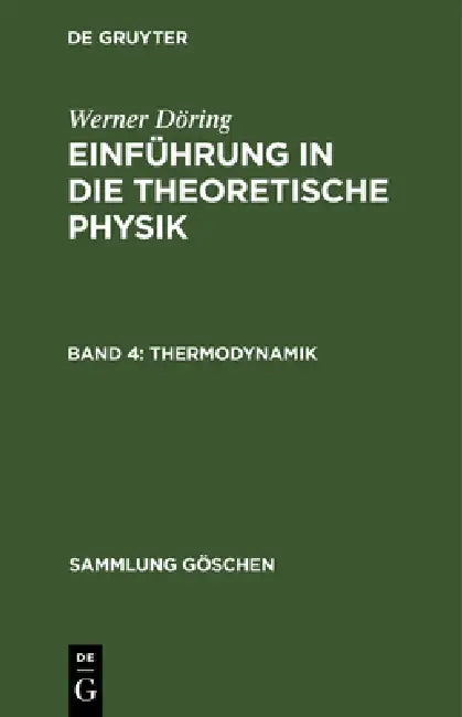 Buy Thermodynamik (English, Werner Döring) Online at Best Price - BookBajar