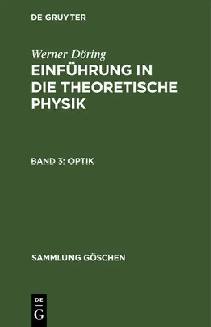Buy Optik (English, Werner Döring) Online at Best Price - BookBajar