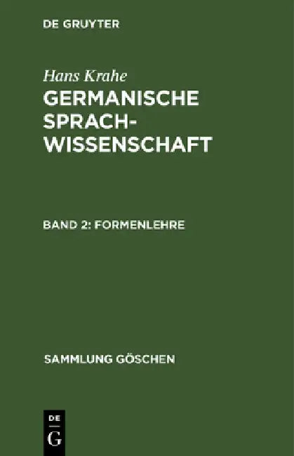 Buy Formenlehre (English, Hans Krahe) Online at Best Price - BookBajar