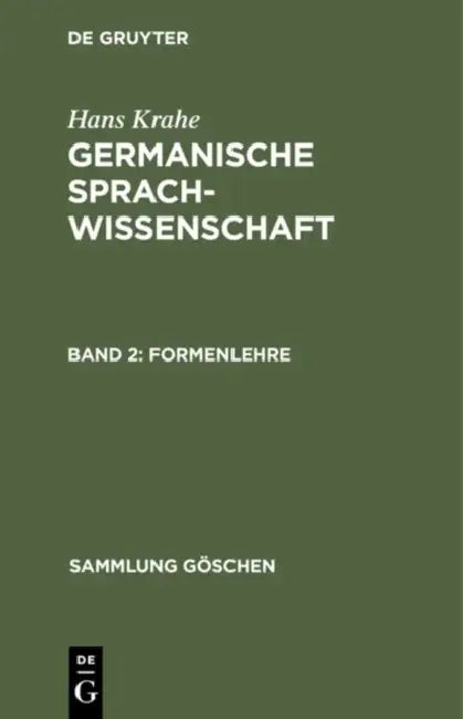 Buy Formenlehre (English, Hans Krahe) Online at Best Price - BookBajar