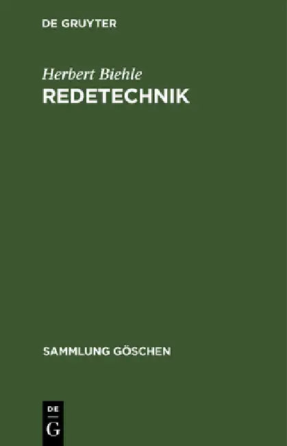 Buy Redetechnik (English, Herbert Biehle) Online at Best Price - BookBajar