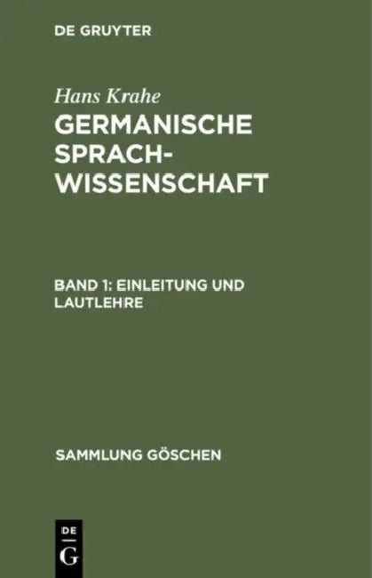 Buy Einleitung und Lautlehre (English, Hans Krahe) Online at Best Price - BookBajar