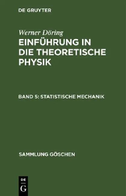 Buy Statistische Mechanik (English, Werner Döring) Online at Best Price - BookBajar