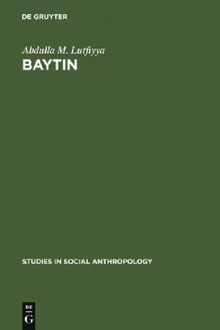 Baytin (English, Abdulla M. Lutfiyya) - Image 1 - BookBajar