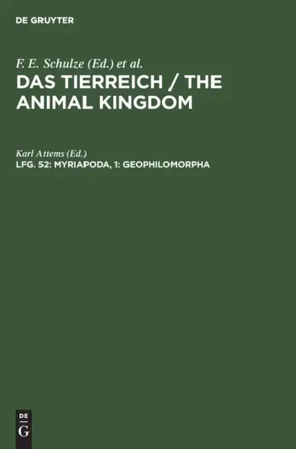 Buy Myriapoda, 1 (English, Karl Attems) Online at Best Price - BookBajar