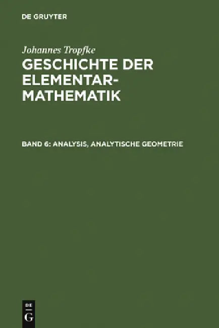 Buy Analysis, analytische Geometrie (English, Kurt Vogel | Karin Reich | Helmuth Gericke) Online at Best Price - BookBajar