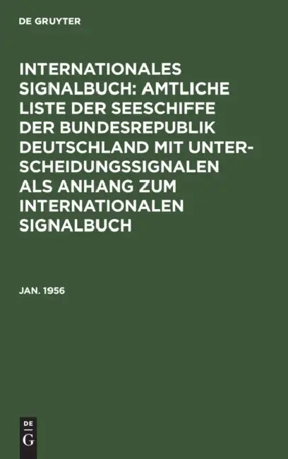 Buy Jan. 1956 (English, Reichsamt Des Innern) Online at Best Price - BookBajar
