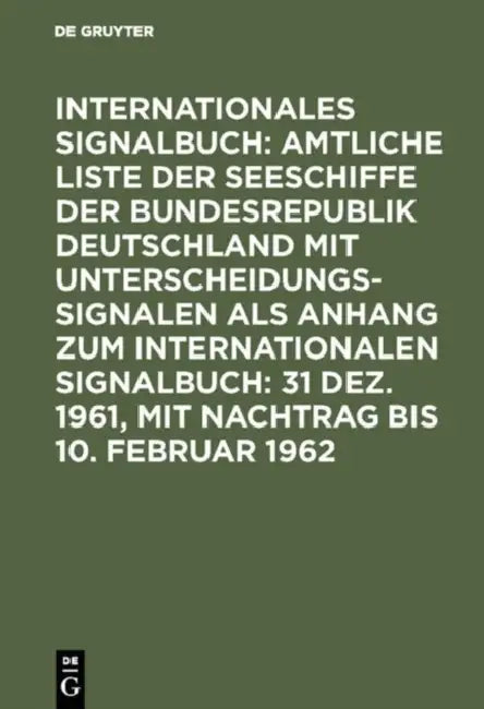 Buy 31 Dez. 1961, mit Nachtrag bis 10. Februar 1962 (English, Reichsamt Des Innern) Online at Best Price - BookBajar