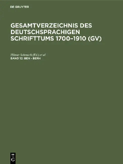 Buy Ben - Berh (English, Hilmar Schmuck | Willi Gorzny | Hans Popst) Online at Best Price - BookBajar