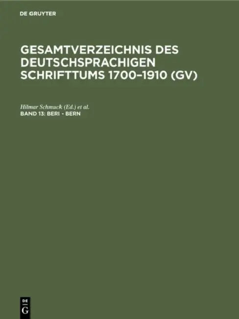 Buy Beri - Bern (English, Hilmar Schmuck | Willi Gorzny | Hans Popst) Online at Best Price - BookBajar