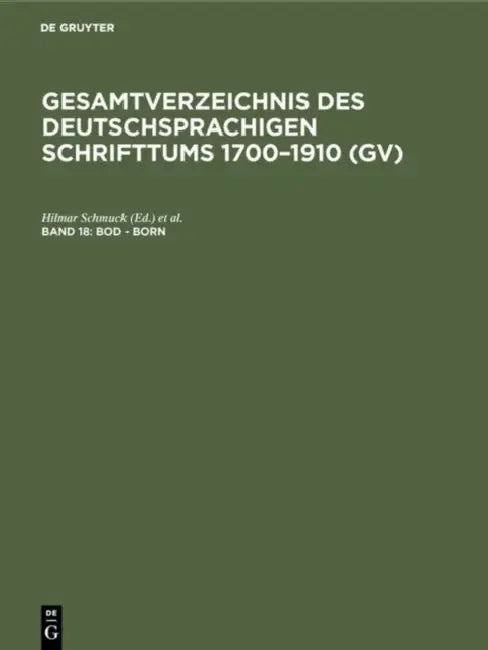 Buy Bod - Born (English, Hilmar Schmuck | Willi Gorzny | Hans Popst) Online at Best Price - BookBajar