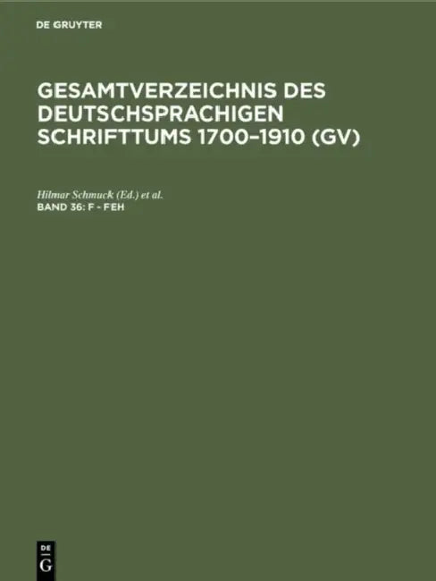 Buy F - Feh (English, Hilmar Schmuck | Willi Gorzny | Hans Popst) Online at Best Price - BookBajar