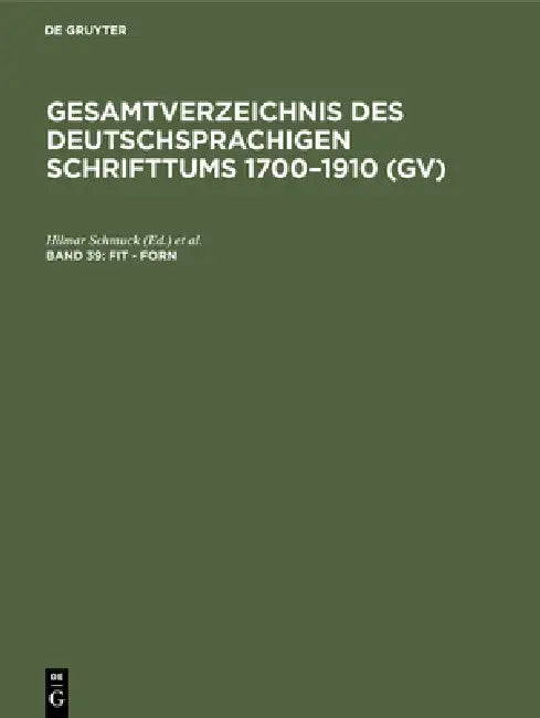 Buy Fit - Forn (English, Hilmar Schmuck | Willi Gorzny | Hans Popst) Online at Best Price - BookBajar