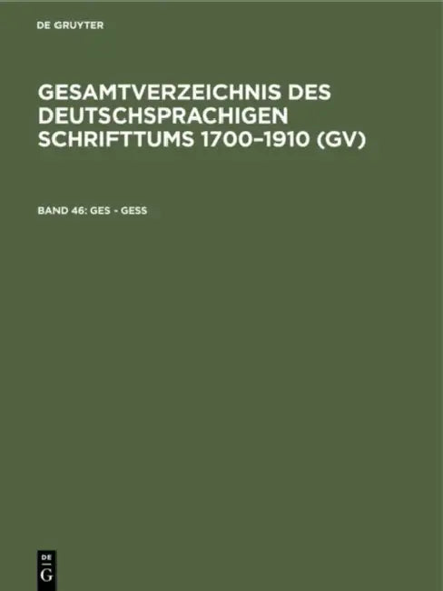 Buy Ges - Gess (English, Hilmar Schmuck | Willi Gorzny | Peter Geils) Online at Best Price - BookBajar