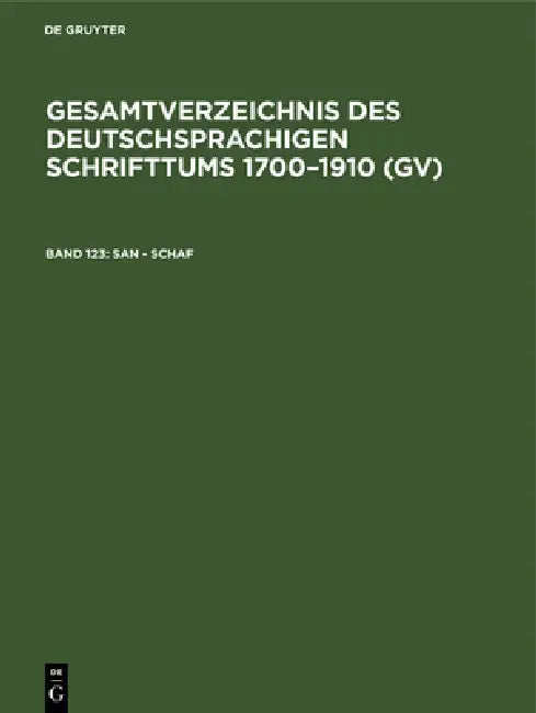 Buy San - Schaf (English, Hilmar Schmuck | Willi Gorzny | Peter Geils) Online at Best Price - BookBajar