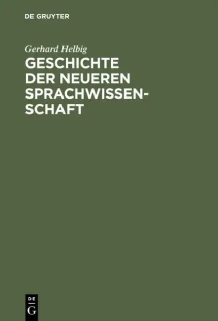 Buy Geschichte der neueren Sprachwissenschaft (English, Gerhard Helbig) Online at Best Price - BookBajar