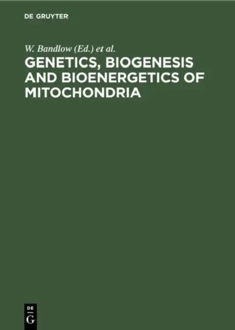 Buy Genetics, Biogenesis and Bioenergetics of Mitochondria (English, W. Bandlow | R. J. Schweyen | D. Y. Thomas) Online at Best Price - BookBajar