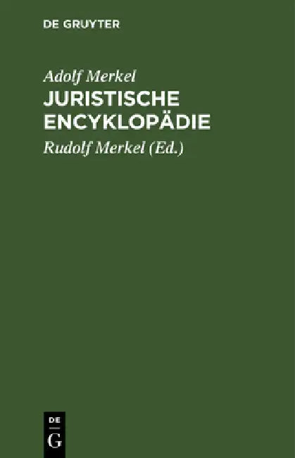 Buy Juristische Encyklopädie (English, Adolf Merkel | Rudolf Merkel) Online at Best Price - BookBajar