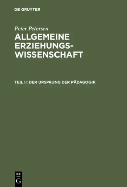 Buy Der Ursprung der Pädagogik (English, Peter Petersen) Online at Best Price - BookBajar