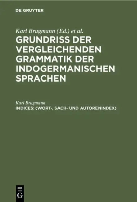 Buy (Wort-, Sach- Und Autorenindex) (English, Karl Brugmann) Online at Best Price - BookBajar