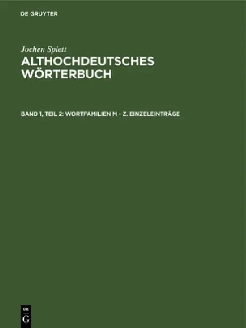 Buy Wortfamilien M - Z. Einzeleinträge (English, Jochen Splett) Online at Best Price - BookBajar