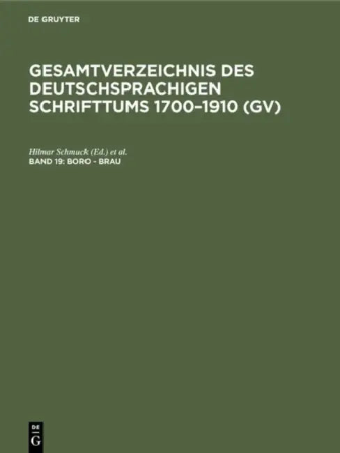 Buy Boro - Brau (English, Hilmar Schmuck | Willi Gorzny | Hans Popst) Online at Best Price - BookBajar