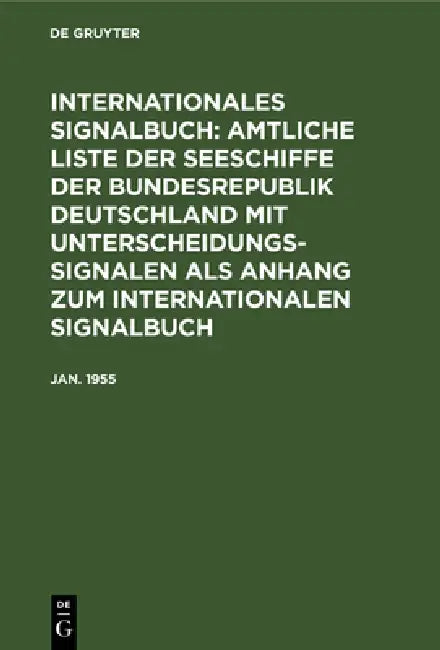 Buy Jan. 1955 (English, Reichsamt Des Innern) Online at Best Price - BookBajar