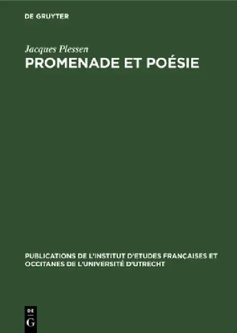 Promenade et poésie (English, Jacques Plessen) - Image 1 - BookBajar